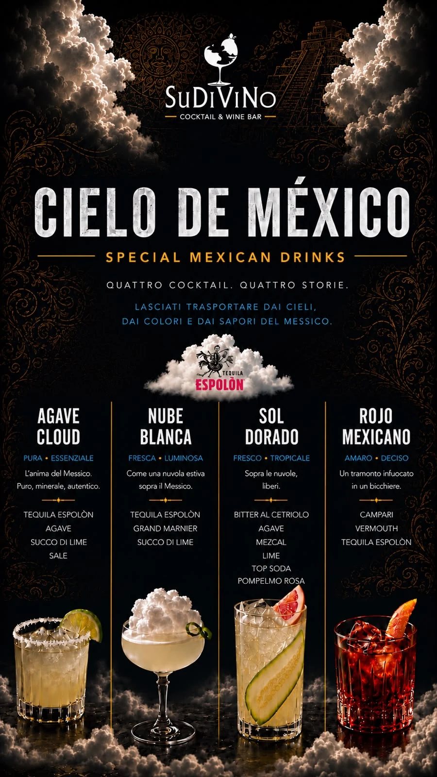 Anteprima del menu speciale Cielo de México